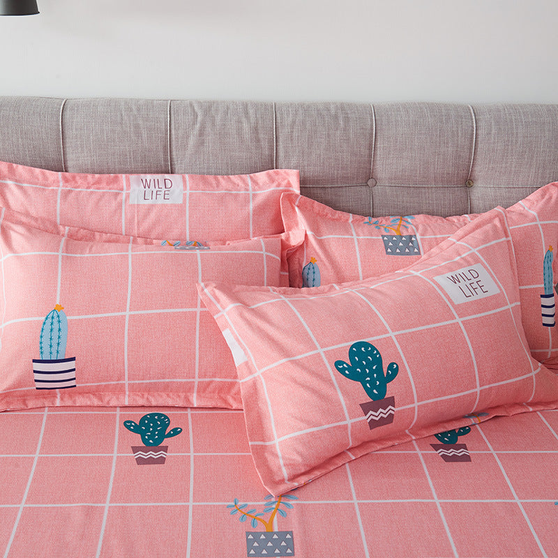 HKM-309331 Brushed Polyester Double Pillowcase – 74x48cm, 16 Patterns Available