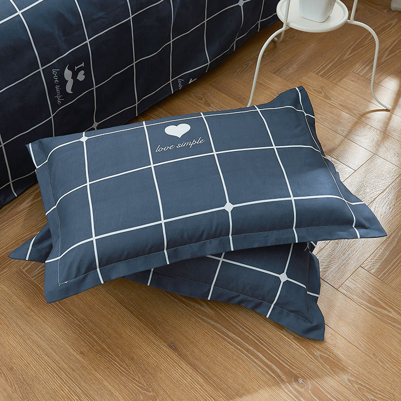 HKM-309331 Brushed Polyester Double Pillowcase – 74x48cm, 16 Patterns Available