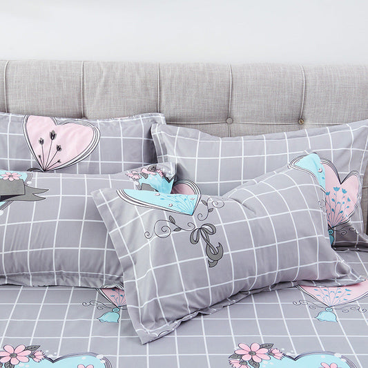 HKM-309331 Brushed Polyester Double Pillowcase – 74x48cm, 16 Patterns Available