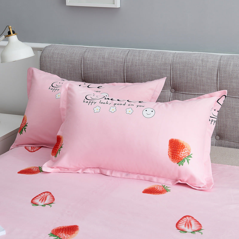 HKM-309331 Brushed Polyester Double Pillowcase – 74x48cm, 16 Patterns Available