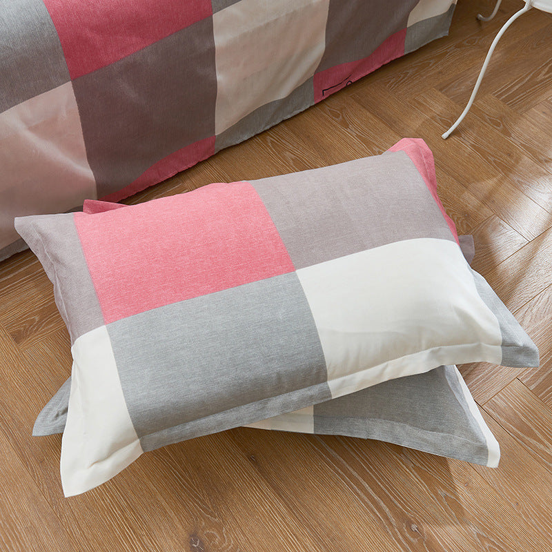 HKM-309331 Brushed Polyester Double Pillowcase – 74x48cm, 16 Patterns Available