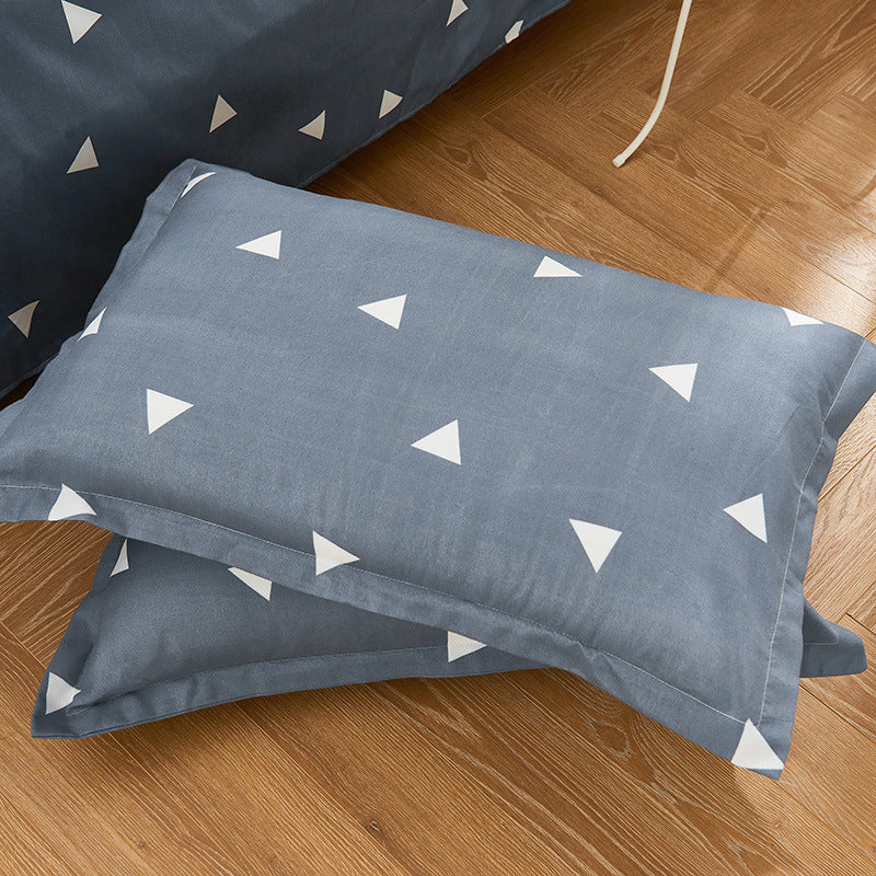 HKM-309331 Brushed Polyester Double Pillowcase – 74x48cm, 16 Patterns Available