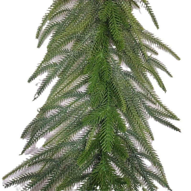 HKM-309331 Soft PVC Christmas Rattan Door Hanging with Pine and Cypress Design - 220cm