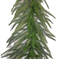 HKM-309331 Soft PVC Christmas Rattan Door Hanging with Pine and Cypress Design - 220cm