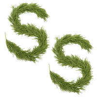 HKM-309331 Soft PVC Christmas Rattan Door Hanging with Pine and Cypress Design - 220cm