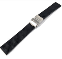HKM-309395 Eco-Friendly Silicone Watch Strap - Soft, Comfortable, and Stylish with Stainless Steel Buckle