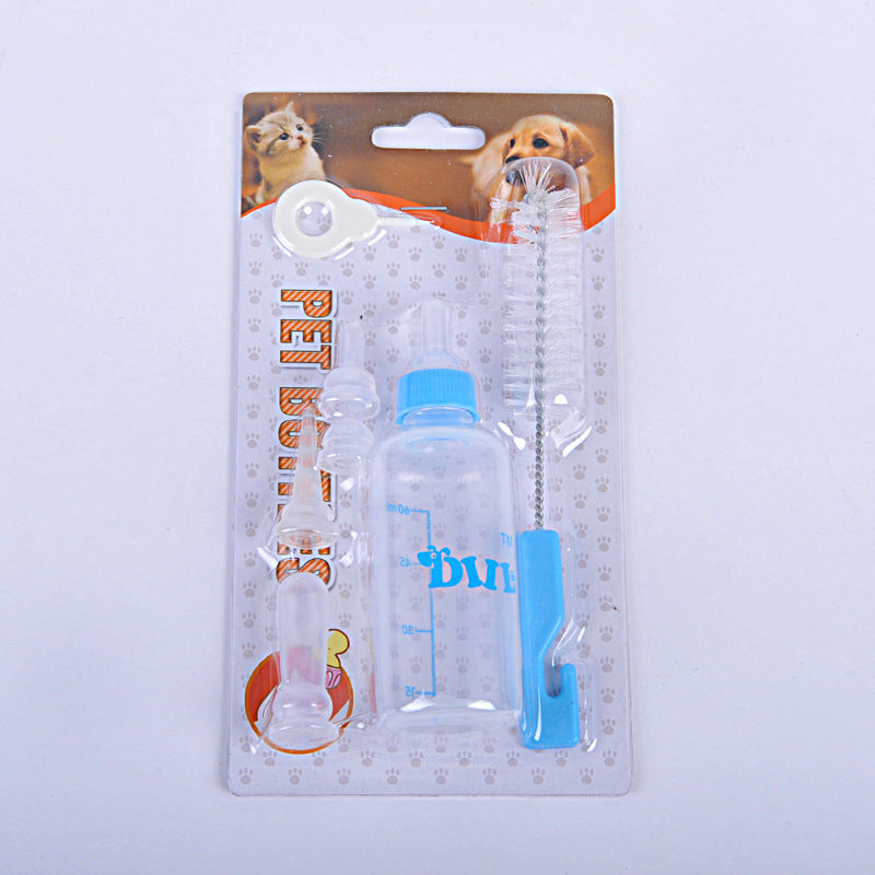 HKM-309395 Pet Bottle Set for Pets – 60ml Water Feeder with Non-Toxic Plastic and Rubber Nipple