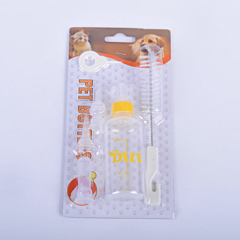HKM-309395 Pet Bottle Set for Pets – 60ml Water Feeder with Non-Toxic Plastic and Rubber Nipple
