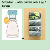 HKM-309459 Foldable Pooper Scooper for Dogs with 1 Roll of Decomposable Bags - Easy Clean Waste Pickup Tool
