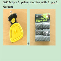 HKM-309459 Foldable Pooper Scooper for Dogs with 1 Roll of Decomposable Bags - Easy Clean Waste Pickup Tool