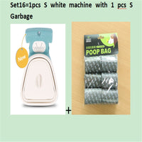 HKM-309459 Foldable Pooper Scooper for Dogs with 1 Roll of Decomposable Bags - Easy Clean Waste Pickup Tool