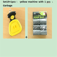 HKM-309459 Foldable Pooper Scooper for Dogs with 1 Roll of Decomposable Bags - Easy Clean Waste Pickup Tool