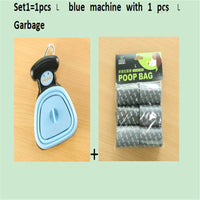 HKM-309459 Foldable Pooper Scooper for Dogs with 1 Roll of Decomposable Bags - Easy Clean Waste Pickup Tool