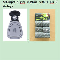HKM-309459 Foldable Pooper Scooper for Dogs with 1 Roll of Decomposable Bags - Easy Clean Waste Pickup Tool