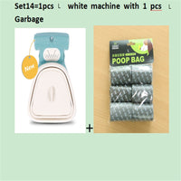 HKM-309459 Foldable Pooper Scooper for Dogs with 1 Roll of Decomposable Bags - Easy Clean Waste Pickup Tool