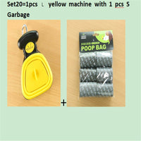 HKM-309459 Foldable Pooper Scooper for Dogs with 1 Roll of Decomposable Bags - Easy Clean Waste Pickup Tool
