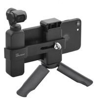 HKM-309587 Compact Tripod for iPhone - Adjustable Phone Clip and Gimbal Accessory