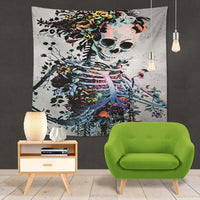 HKM-309587 Skull Landscape Tapestry Background Cloth for Home Decoration