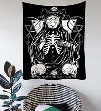 HKM-309587 Skull Landscape Tapestry Background Cloth for Home Decoration