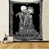 HKM-309587 Skull Landscape Tapestry Background Cloth for Home Decoration