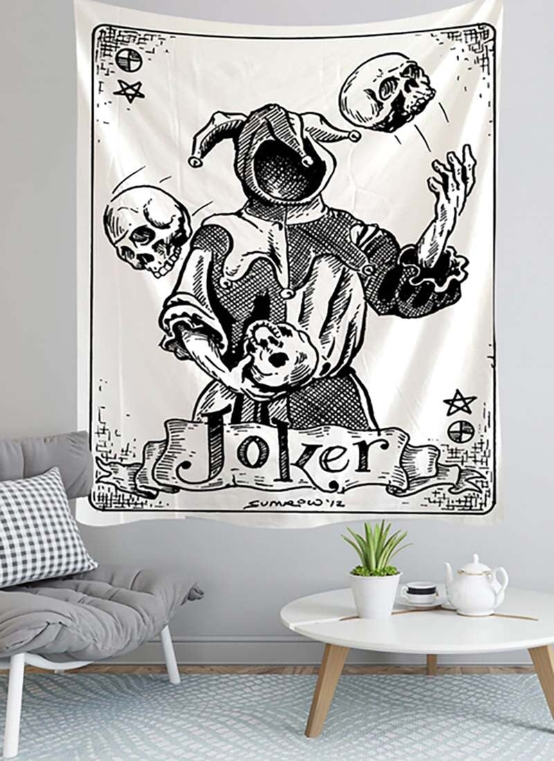 HKM-309587 Skull Landscape Tapestry Background Cloth for Home Decoration