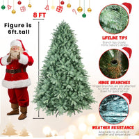 HKM-309651 Blue PE/PVC Mixed Christmas Tree - Multiple Heights Available from 4ft to 9ft