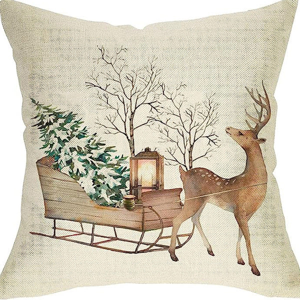 HKM-309651 Nordic Style Super Soft Linen Throw Pillow Cover 45x45cm