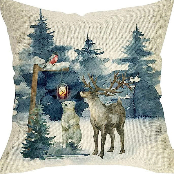 HKM-309651 Nordic Style Super Soft Linen Throw Pillow Cover 45x45cm