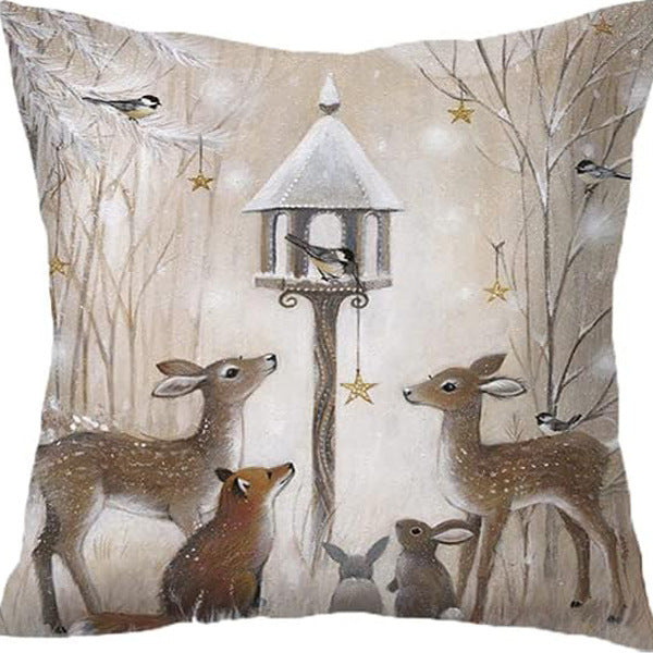 HKM-309651 Nordic Style Super Soft Linen Throw Pillow Cover 45x45cm