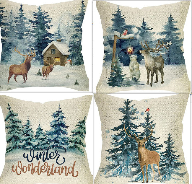 HKM-309651 Nordic Style Super Soft Linen Throw Pillow Cover 45x45cm