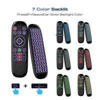 HKM-309715 Wireless Keyboard and Mouse Combo with Backlit Remote Control for TV Box