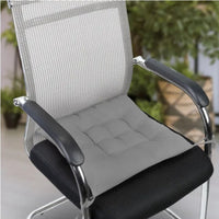 HKM-309907 Square Soft Tie-On Chair Cushion Pads - Set of 4 Sitting Mats