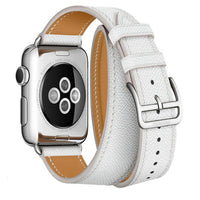 HKM-310035 Two-Color Genuine Leather Double-Ring Strap, 22mm Fashion Accessory