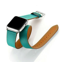 HKM-310035 Two-Color Genuine Leather Double-Ring Strap, 22mm Fashion Accessory