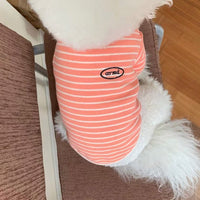 HKM-310099 Casual Striped Small Dog Clothes in Various Colors and Sizes
