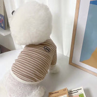 HKM-310099 Casual Striped Small Dog Clothes in Various Colors and Sizes