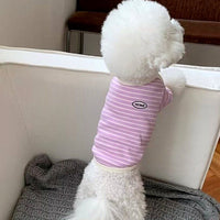 HKM-310099 Casual Striped Small Dog Clothes in Various Colors and Sizes