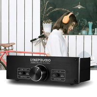 HKM-310227 Dual Channel Volume Control with RCA and Balanced XLR Inputs/Outputs, Passive PreAmp for Active Speakers