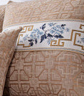 HKM-310419 All-inclusive Stain-resistant Chenille Sofa Cushion Covers in Ancient Red-Silk Mist Brown