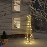 HKM-310483 Warm White LED Christmas Tree with Ground Stakes, 108 LEDs, 100 x 300 cm