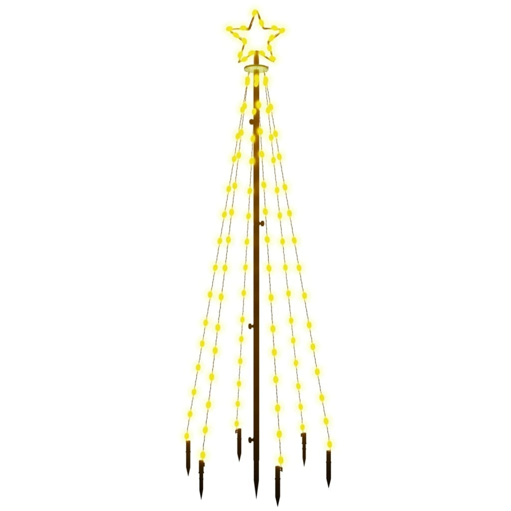 HKM-310483 Warm White LED Christmas Tree with Ground Stakes, 108 LEDs, 100 x 300 cm