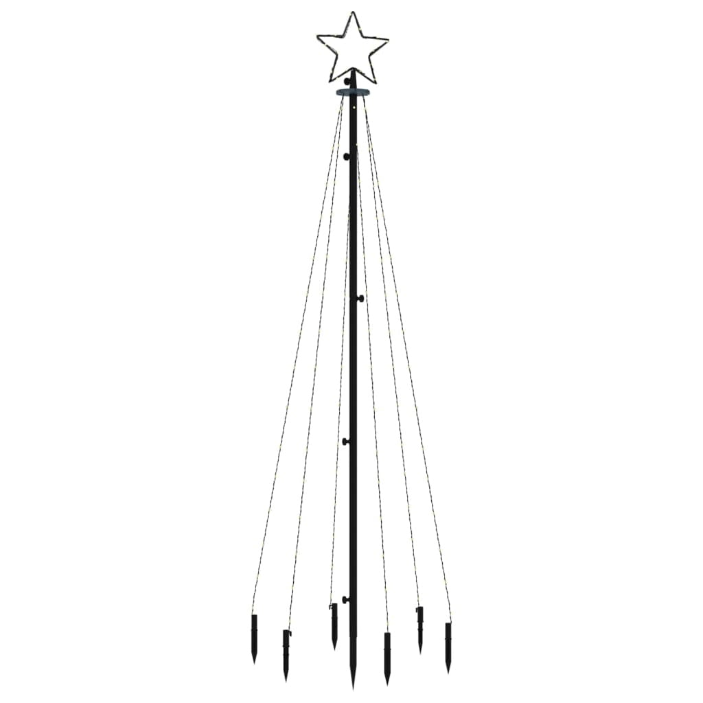 HKM-310483 Warm White LED Christmas Tree with Ground Stakes, 108 LEDs, 100 x 300 cm