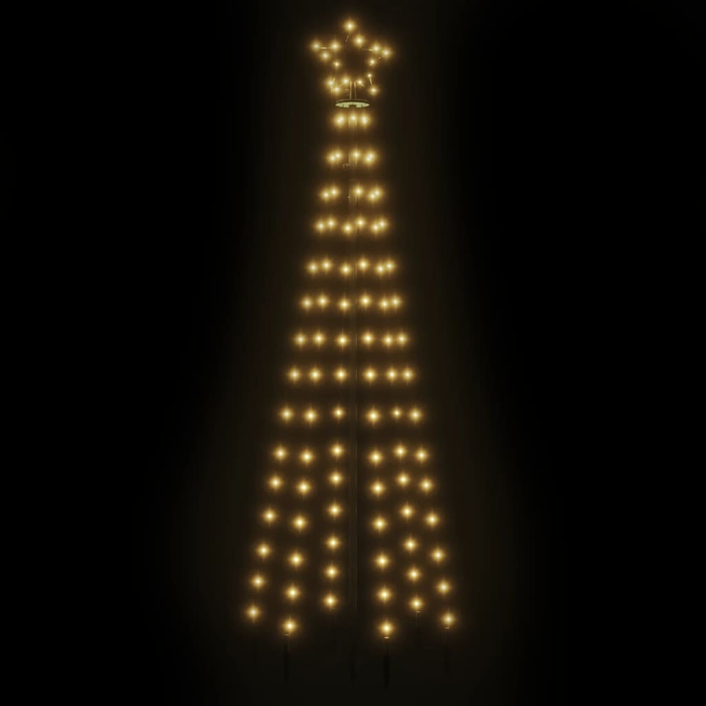 HKM-310483 Warm White LED Christmas Tree with Ground Stakes, 108 LEDs, 100 x 300 cm