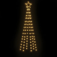 HKM-310483 Warm White LED Christmas Tree with Ground Stakes, 108 LEDs, 100 x 300 cm