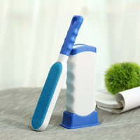 HKM-310611 Dual-Sided Household Pet Hair Removal Brush with Polyester Silk Bristles