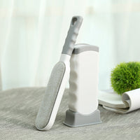 HKM-310611 Dual-Sided Household Pet Hair Removal Brush with Polyester Silk Bristles