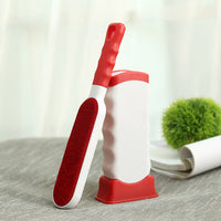 HKM-310611 Dual-Sided Household Pet Hair Removal Brush with Polyester Silk Bristles