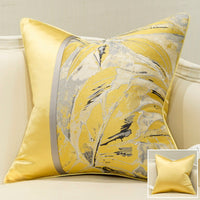 HKM-310739 Simple Modern Pillowcase with Plant and Floral Design for Living and Outdoor Spaces