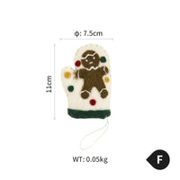 HKM-310803 Felt Christmas Tree Ornaments - Cute Holiday Decorative Gloves