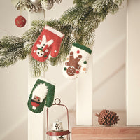 HKM-310803 Felt Christmas Tree Ornaments - Cute Holiday Decorative Gloves